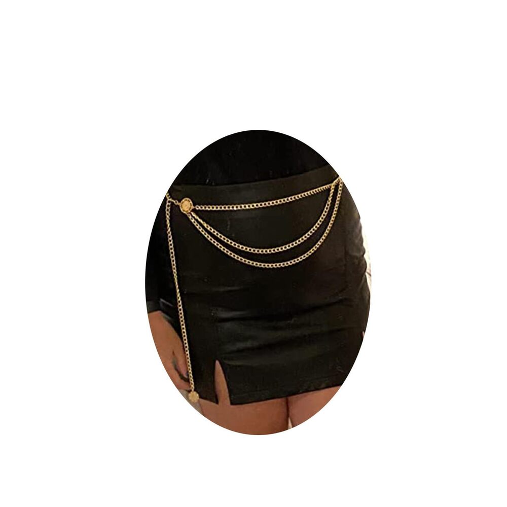 9582 Chain Belt Gold For Women Plus Size Waist